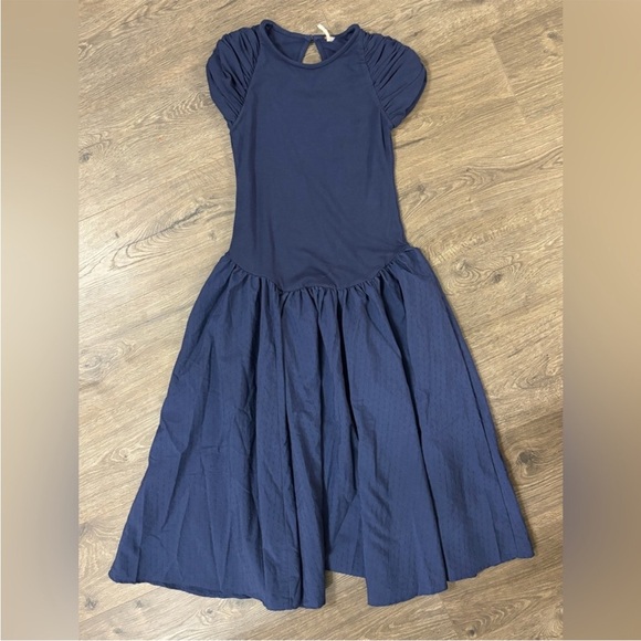 *NWT* Free People Afternoon Elegance Midi Dress in Indigo Pura - Picture 6 of 8